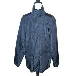 Michael Kors Men’s Black Zip Button Stand Up Collar Winter Coat Jacket Size M